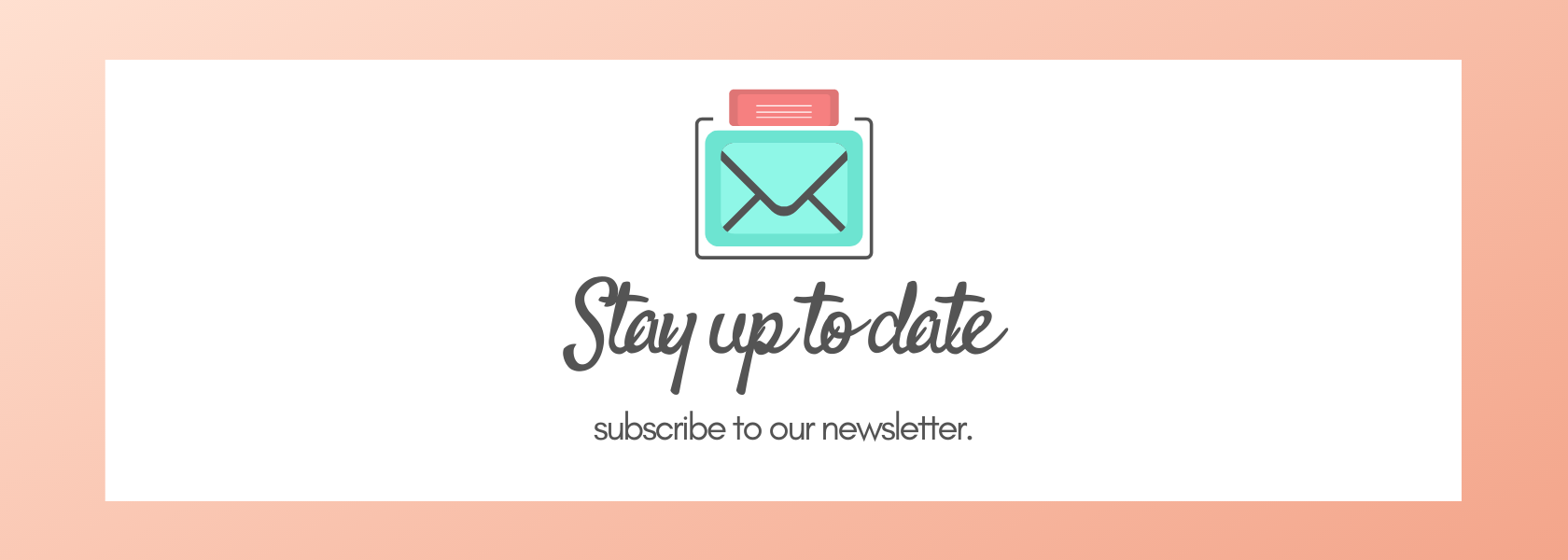 email subscribe header